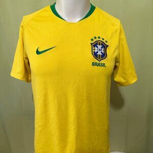 Brazil National Team Football Yellow Jersey Shirt Kit Nike Selecao Small 2018